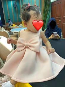 Juniors Pink Bow Dress for Baby Girl