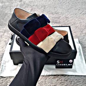 Gucci Calf Back Bee Logo Sneakers