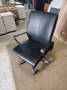 Office Chair PU Leather Black