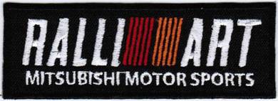 Mitsubishi Ralli Art Car Racing Badge Patch