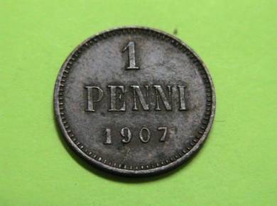 Finland Russia 1 Penni 1907 [Kod : A1194]