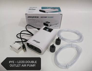 YE-LD20 Double Outlet Battery Air Pump Aquarium
