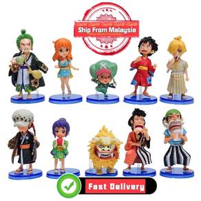 Anime One Piece Luffy Sanji Nami Zoro Chopper PVC