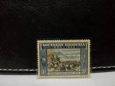 1940 Southern Rhodesia Stamp Rhodes 1896