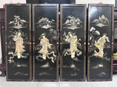 Vintage Mother of Pearl Inlay Wall Panels
