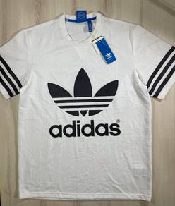 Adidas Trefoil Mesh White Tee #CQ NEW