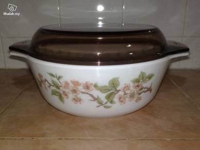 Mangkuk Pyrex Cherry Blossom vintage bowl