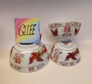 Vintage Porcelain Bowl  3pcs
怀旧老碗3个
