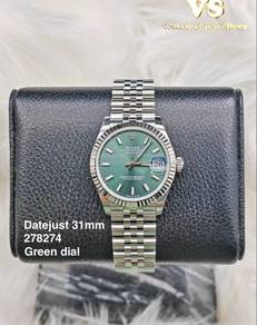 Rolex Datejust 31mm 278274 Green Dial New full set