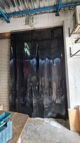 Black Tinted PVC Strip Curtain