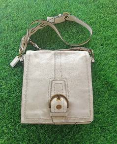 Coach Original Leather crossbody slim sling bag
