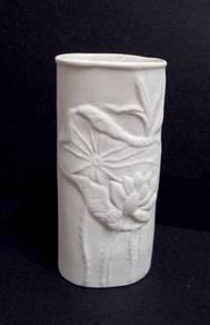 White Embossed Vase - Company 58th Anniversary