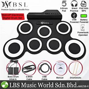 BSL Foldable Digital Drum Roll-Up Pad Electric
