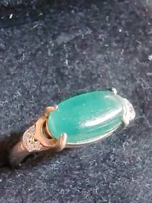 Hijau Ais Gelas 100% Jadeit Burma Type A