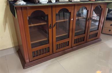3-Tier Wooden Display Cabinet (Serious Buyer Only)