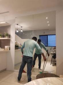 WALL MIRROR INSTALL l cermin besar