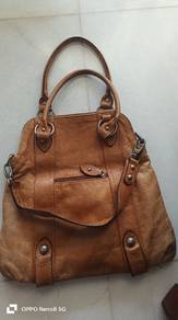 Vintage Genuine Leather Bag From Italy