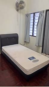 Single bed mattress with bed frame 