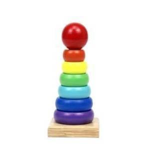 Wooden Pillar Stack Up Stacking Montessori Toys