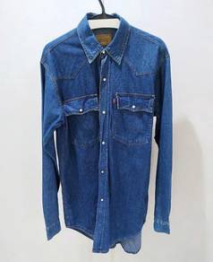 Levi's Men's Standard Barstow Denim Western Snap-