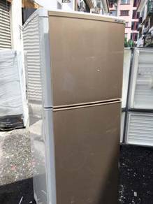 Gold Mitsubishi Refrigerator Fridge Peti Ais Sejuk