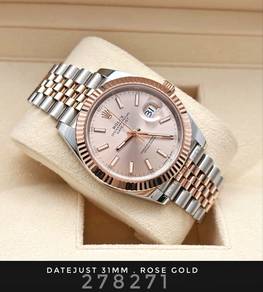 Rolex Datejust 31mm 278271 Pink Rose Gold NEW