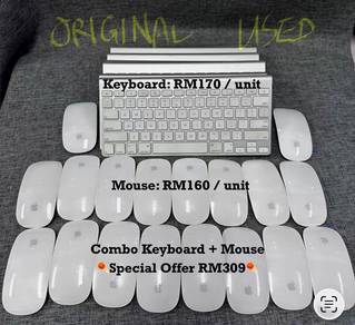 USED Apple Keyboard & Mouse - Wireless Bluetooth