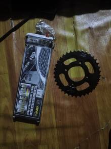spoket ex5 dengan rantai set kecuali spoket depan