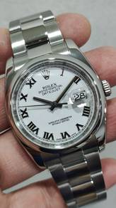 Rolex Datejust 36mm White Roman