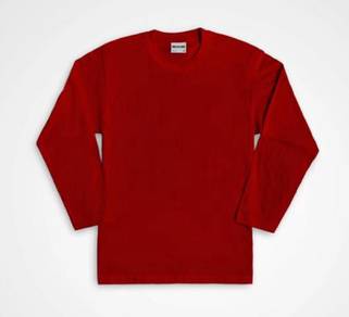 T-shirt long sleeve maroon