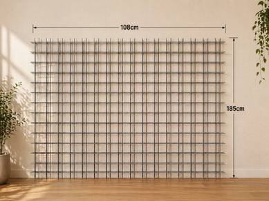 “Steel Wire Mesh Grid 105cm x 185cm