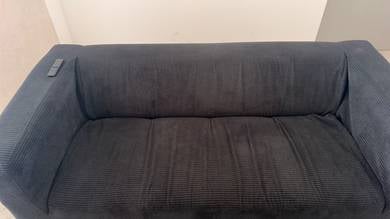 Sofa 3 Seater Warna Hitam – Masih Elok & Selesa
