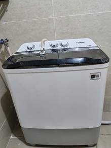 mesin basuh semi auto