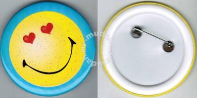 Smiley Happy face #11 Cartoon Button Badge 58mm