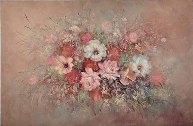 Dream Bouquet – Textured Floral Oil Painting