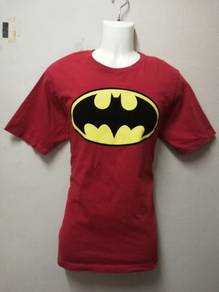 T-Shirt BATMAN Maroon By DC COMICS Size L Like New