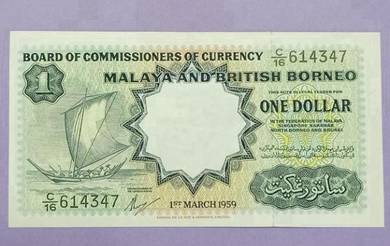 Malaya and British Borneo 1 Dollar 1959 (AU)