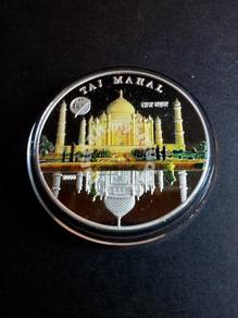 Mongolia Taj Mahal Silver coin 2008 AA