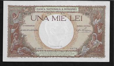 Romania 1000 Lei 1938 - 40 Pick P46   AU