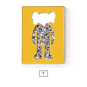 KAWS Decorative Painting, Gold Frame, [ T ]
