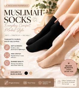 STOKING WANITA MUSLMAH (Muslimah Cotton Socks)