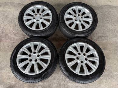 Rim original exora CFE preve  16 inch tayar 70%
