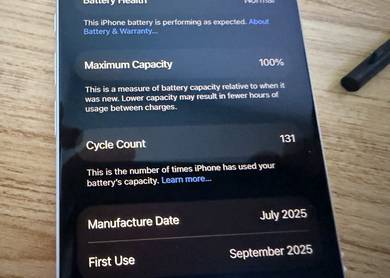 Iphone 17 pro 256gb (100% like new)