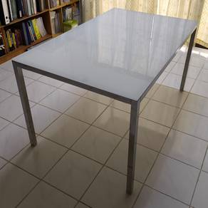 Ikea Dining Table - TORSBY with Tempered Glass Top