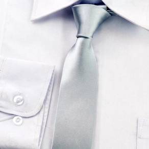001 PROFESSIONAL TIE BUSiNESS MEN NECKTIE (SILVER)