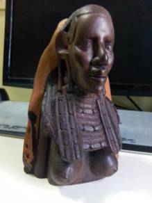 Carved wooden African woman