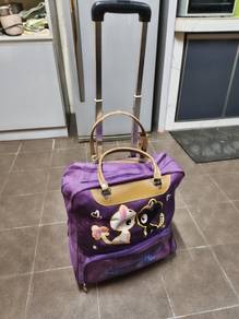 trolley/travelling bag cartoon purple💜