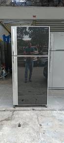 Jenama Toshiba glass doors fridge refrigerator