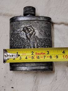old pewter bottle