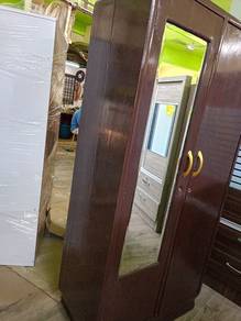 almari baju 2 pintu 50an full solid, ipoh